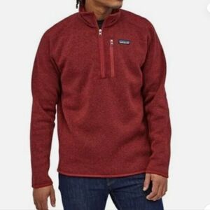 Patagonia Men's Better Sweater 1/4 Zip In Red